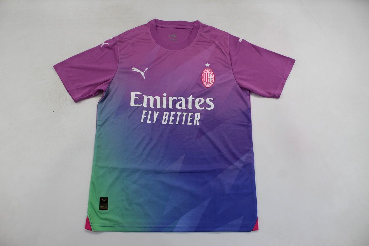 AAA Quality AC Milan 23/24 Third Pink/Purple Soccer Jersey